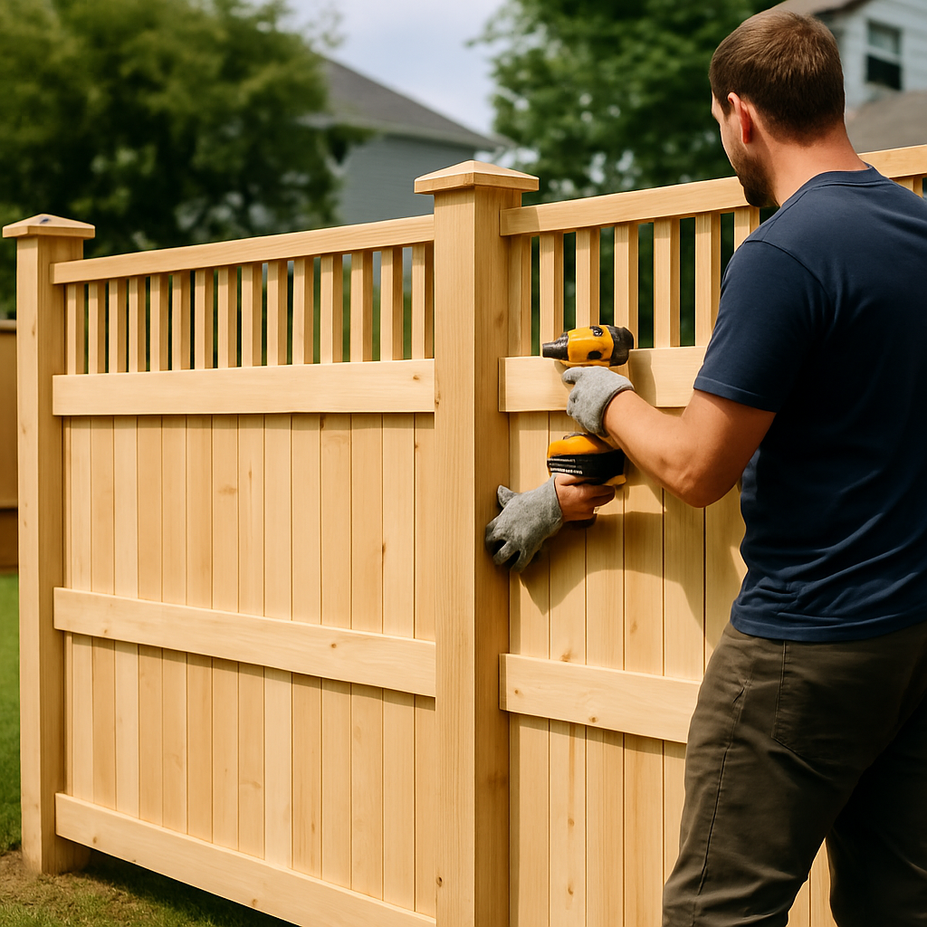 Semi-Privacy Fence Installation